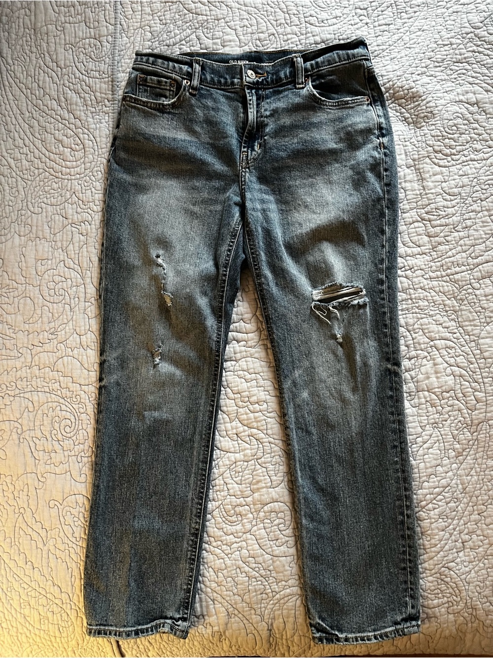 Old navy Women's Distressed low- Rise blue Jeans